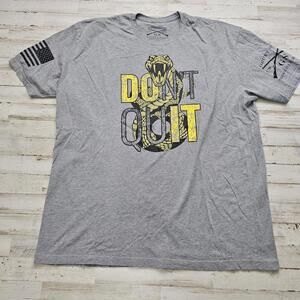 Grunt Style DON'T QUIT Graphic Tee Shirt Crew Neck Army Military Men's 3XL
